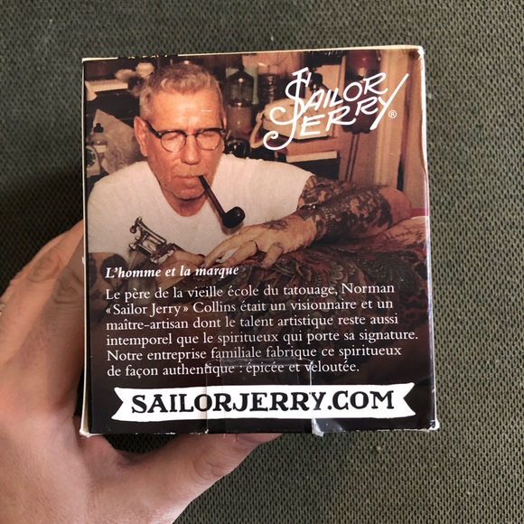 Sailor Jerry glass new with box whiskey tattoo - Picture 8 of 13